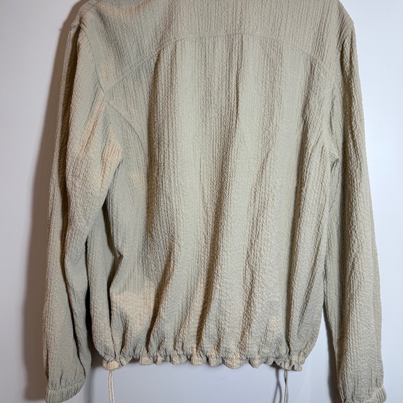 Orvis Fill Zip Seersucker Textured Light Jacket Zip Size Medium - Picture 3 of 6